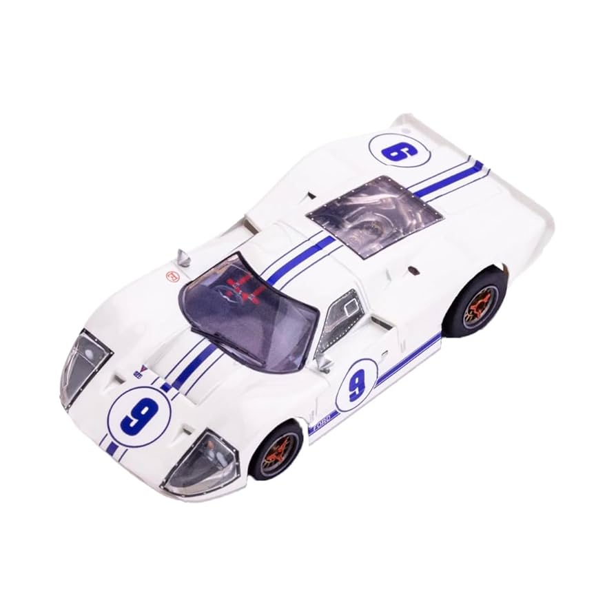 スロット　De Luxe Kit Slot Racer Ford GT40 AFX Ford GT40 MKII Daytona #96 White/Black/Blue/Gold Mega G+